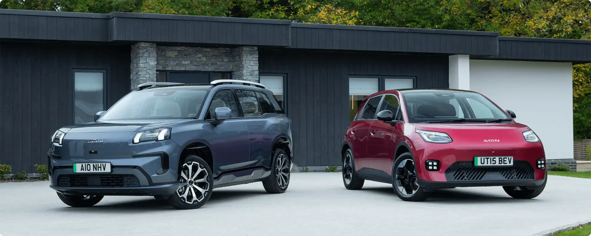 The AION Story - Image shows both an AION V and AION UT EV Vehicle